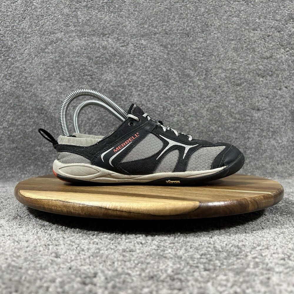 Merrell Dash Glove Women’s Size 6 Black Grey Barefoot Trail Running Shoes Used